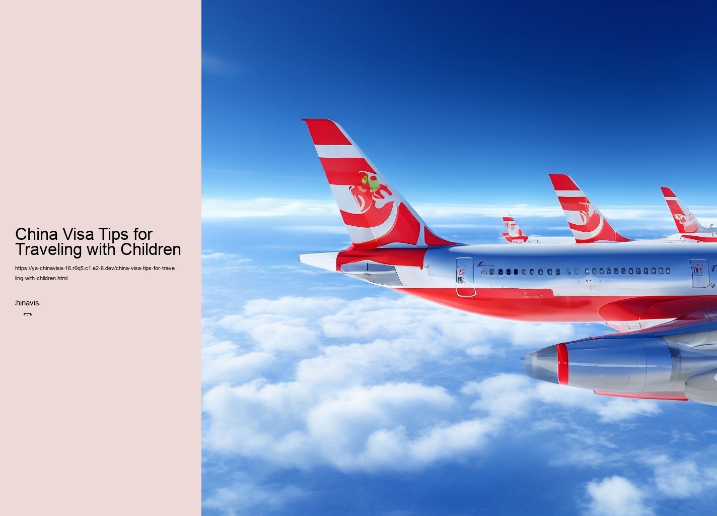 China Visa Tips for Traveling with Children