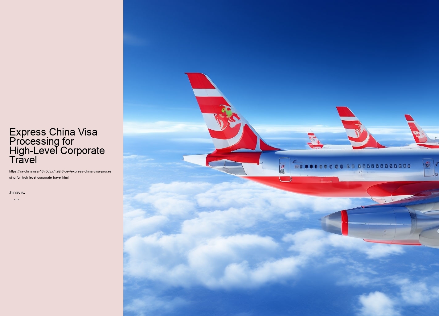 Express China Visa Processing for High-Level Corporate Travel